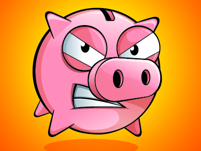 Pig Character animal cartoon pig vector