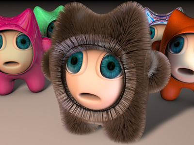 Cat suit characters 3d c4d cartoon cat character cute eyes fur illustration modelling render texture