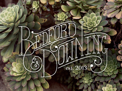 B&D (V2) design graphic identity lettering logo shop typography