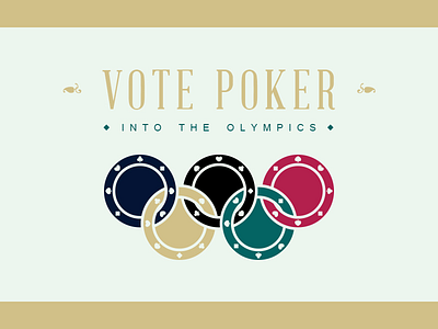 Campaign logo flat logo olympics poker poker chip