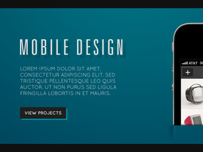 Portfolio design mobile web
