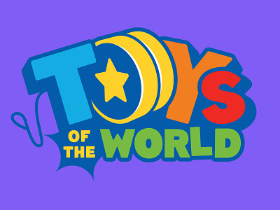 Toy Shop Logo branding bright colorful ecommerce illustration logo logo design logotype shop toys typography vector yoyo