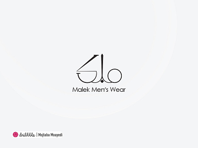 Malek men's wear logo branding design illustraion logo