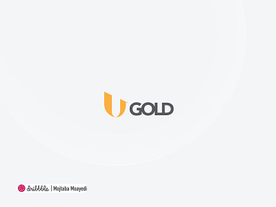 U Gold Logo branding gold gold logo logo