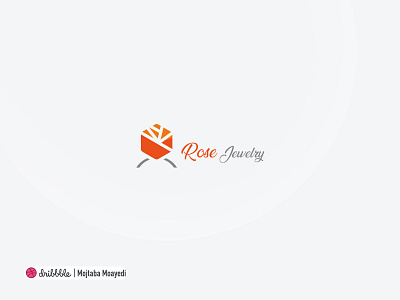 Rose Jewelry logo branding flower logo jewelry logo logo red logo ring logo rose logo