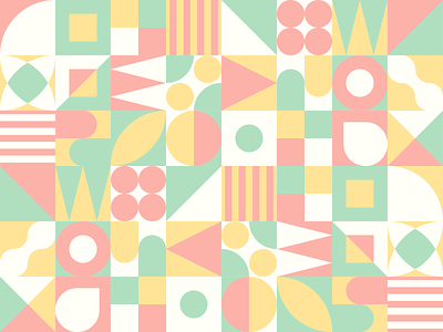 Weekly Warmup #66 branding design dribbleweeklywarmup flat fourcolors geometric illustration illustrator minimal pattern patterndesign weeklywarmup