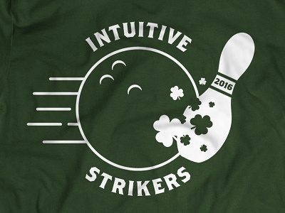 Intuitive Strikers ball bowling crashing fast irish pins shirt