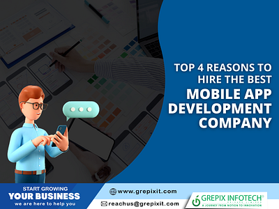Top 4 Reasons to Hire the Best Mobile App Development Company android app development company hiredeveloper iphoneappdevelopmentcompany mobile mobileappdevelopment ondemandapp softwaredevelopment