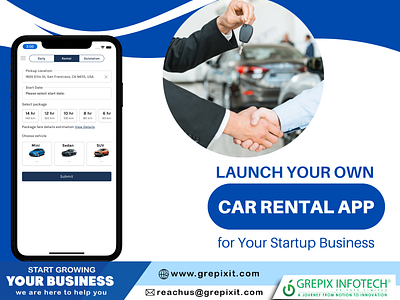 Launch Your Own Car Rental App For Your Startup Business car rental app car sharing app rental car app taxi app development