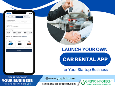 Launch Your Own Car Rental App For Your Startup Business