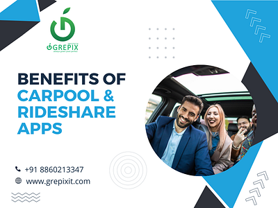 Benefits of Carpool & Rideshare Apps carpoolingapp mobileappdevelopment ridesharing softwaredevelopment taxiapp