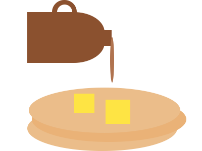 CSS Breakfast - pancakes & syrup css css3 illustrations pancakes syrup