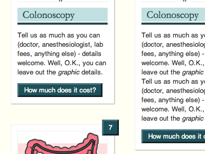 post box collection redesign/build colonoscopy demo healthcare