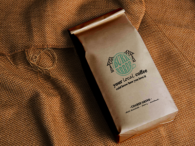 coffee grinds branding graphic design logo