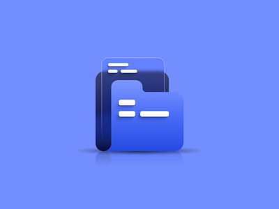 Folder icon artyom blue brand branding design doc document folder icon icons illustration miller vector zymkaz