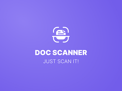 Doc Scanner app artyom brand branding design doc document ios logo miller scan scanner ui vector zymkaz