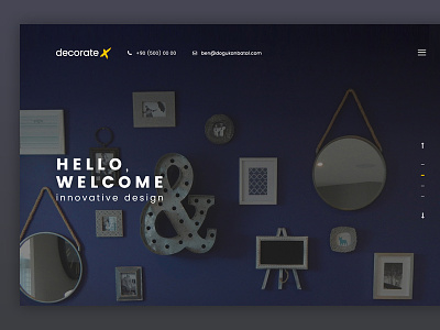 DecorateX minimal ui design ux web design