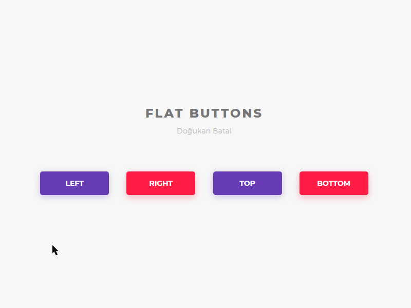 Flat Animated Buttons animation button css design ui ux webdesign