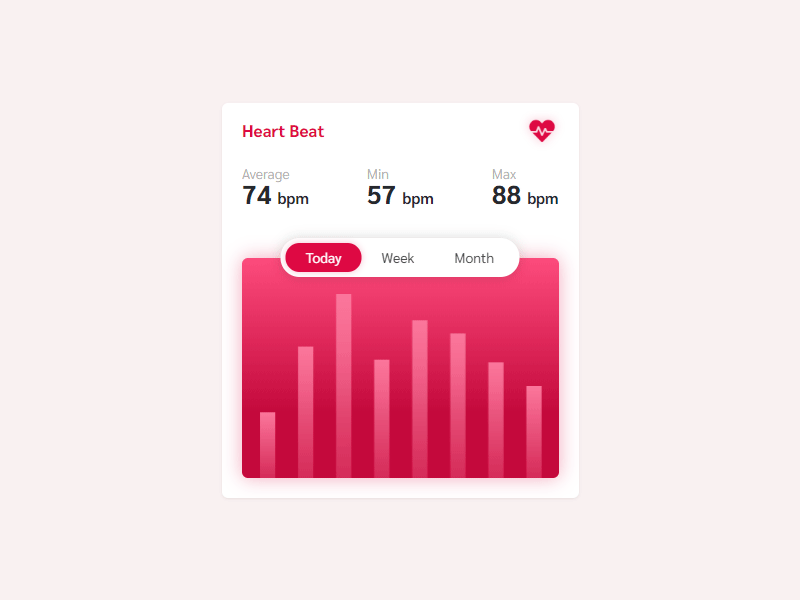 Heartbeat UI Card