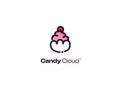 Candy Cloud - Logo Design brand branding design illustration logo logotype