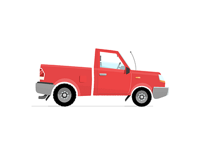 Sidetruck fast furious illustration pick up pickup red side too fast too furious truck vector