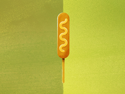 Corn Dog corn dog fair festival fried green hot hot dog illustration ketchup free mustard summer texture