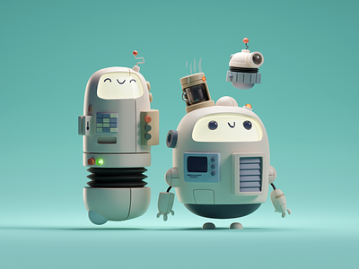 Blender Robot designs, themes, templates and downloadable graphic elements  on Dribbble