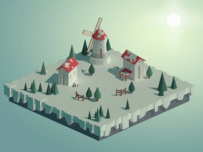 Alto's adventure (fan art) 3d 3d modeling alto android assets blender fanart game isometric low poly model