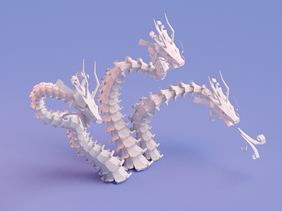 Paper story (WIP) assets blender creature dragon dragons fantasy game low poly paper story