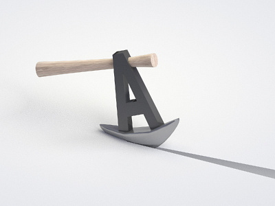 Days of type A 3d 3d modeling a alphabet blender daysoftype isometric letter low poly model