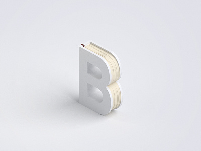 Days of type B 3d 3d modeling alphabet b blender daysoftype isometric letter low poly model