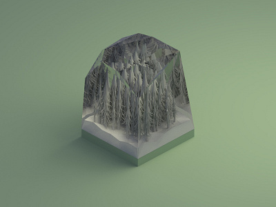 Frozen in glass (forest)