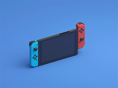 Switch Pokemon Animation b3d blender console gaming isometric low poly lowpoly nintendo pokemon switch
