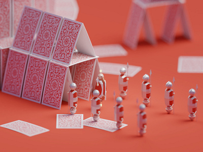 The king (WIP shot) b3d blender card cards deck isometric king low poly render