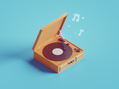 Vinyl record player