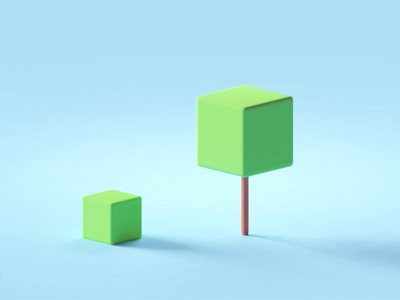 Shapes! Tree version 3d animation b3d blender isometric low poly render shapes tree