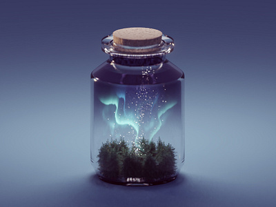 Northern Lights in a Jar