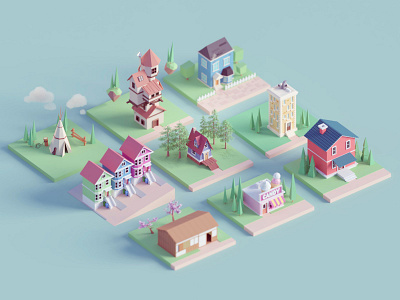 House Tiles by Mohamed Chahin on Dribbble