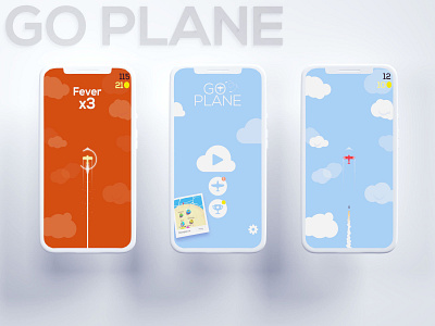 Go Plane Redesign b3d blender game gameplay go plane isometric mobile mockup ui vector