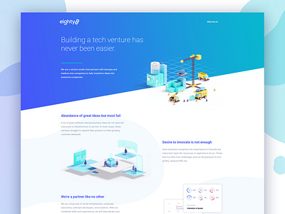 Eighty Eight Ventures Project 3d b3d blender illustration isometric low poly ui web