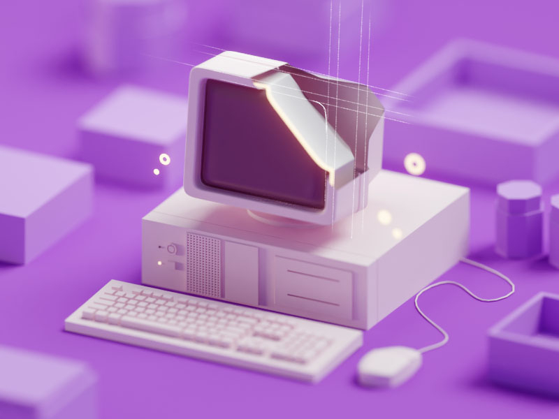 Test render for a WIP project b3d blender computer illustration isometric low poly tech wip