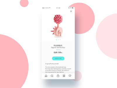 Daily UI Challenge #12 Plumbus adobe xd app blender plumbus product rick and morty