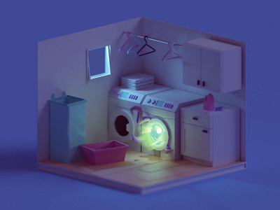 Laundry Room (Night Version)