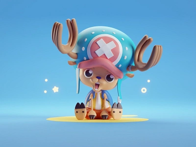 Chopper Render anime b3d blender character illustration isometric one piece render バスターコール ワンピース