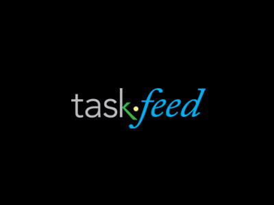 Task Feed Logo blue feed green grey logo task yellow