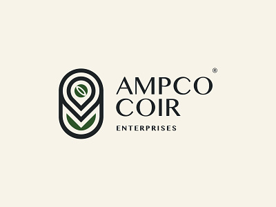 Ampco Coir brand identity branding coir logo