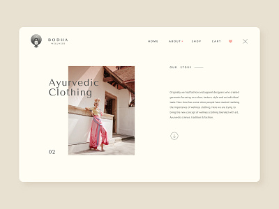 Bodha Wellness | Story ayurveda branding clothing fashion minimal organic pastel product design typography ui ux website woman