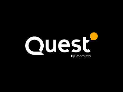 Quest app branding exercise icon logo minimal quest question quiz quote typography ui vector web