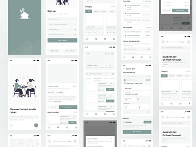 Food App Wireframe