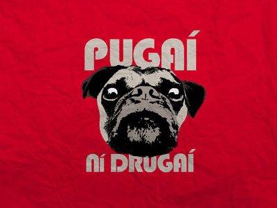 pugs not drugs animals design dogs dublin ireland maxi pugs tshirt